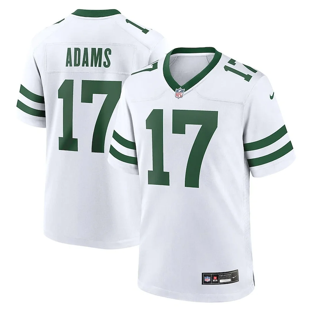 Zennovawear Davante Adams 17 New York Jets Alternate Game Jersey - White, Men