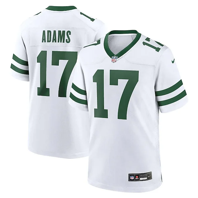 Zennovawear Davante Adams 17 New York Jets Alternate Game Jersey - White, Men