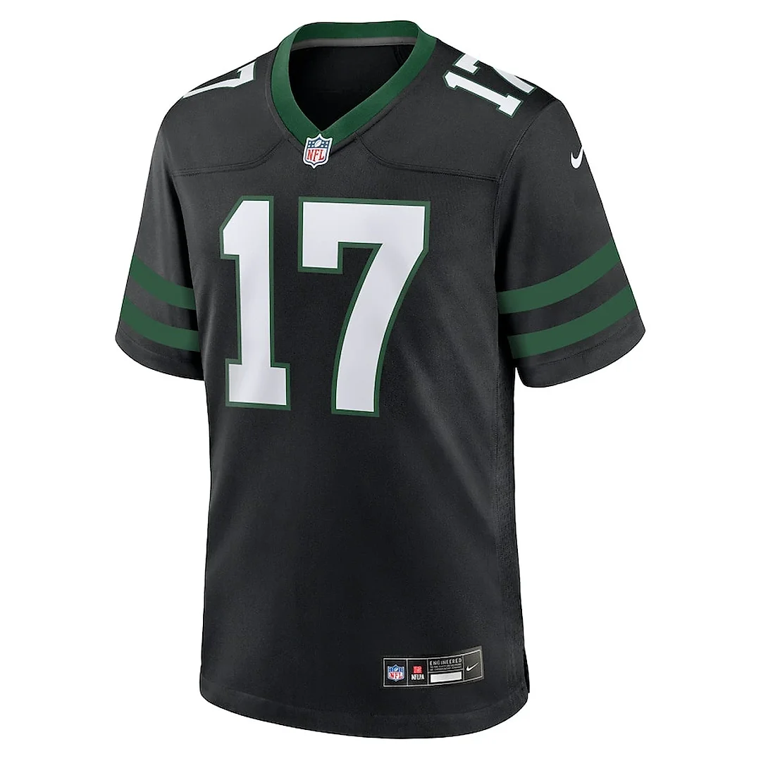 Zennovawear Davante Adams 17 New York Jets Alternate Game Jersey - Legacy Black, Men