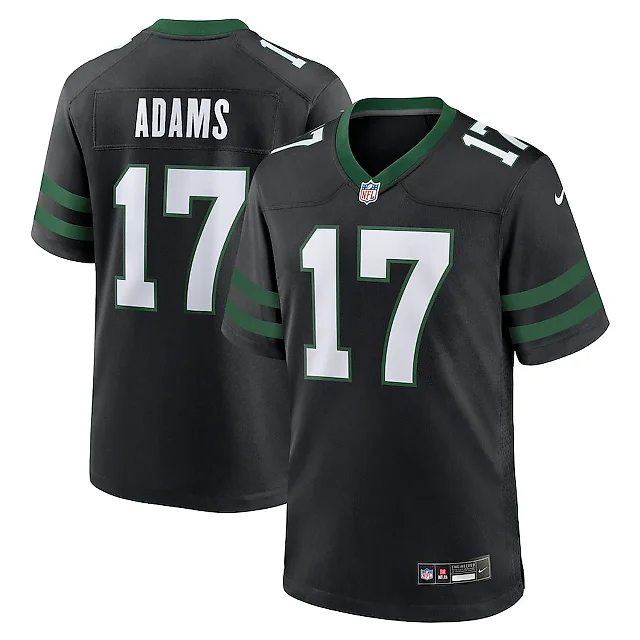 Zennovawear Davante Adams 17 New York Jets Alternate Game Jersey - Legacy Black, Men