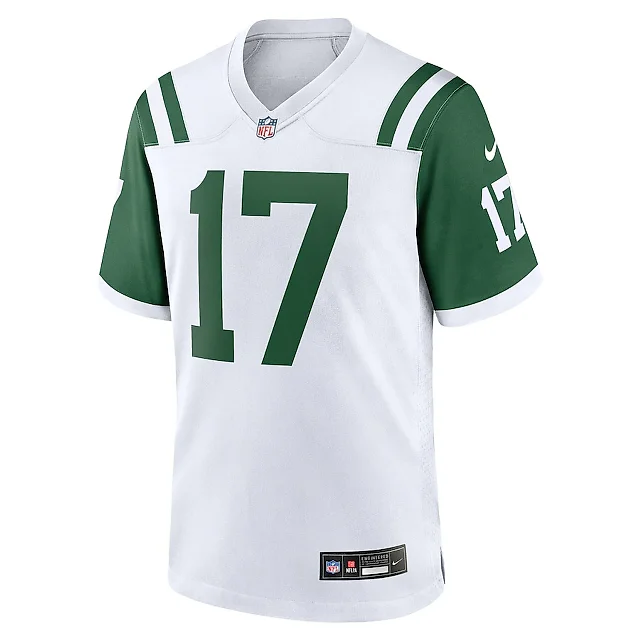 Zennovawear Davante Adams 17 New York Jets White Classic Alternate Game Jersey - Men
