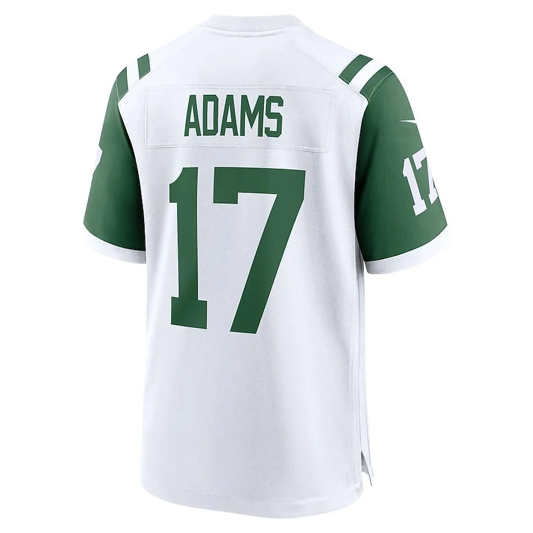 Zennovawear Davante Adams 17 New York Jets White Classic Alternate Game Jersey - Men