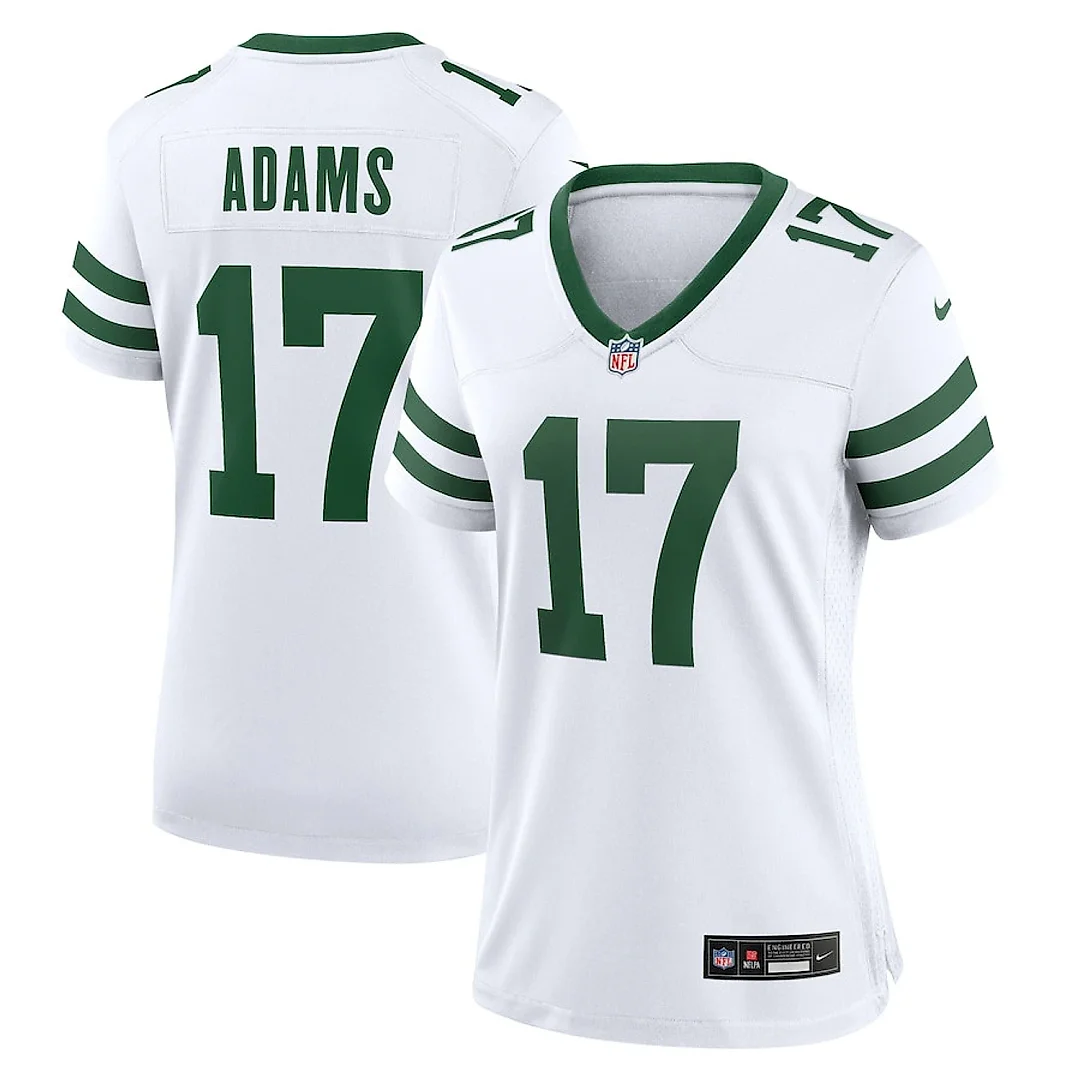 Zennovawear Davante Adams 17 New York Jets Women's Alternate Game Jersey - Legacy White