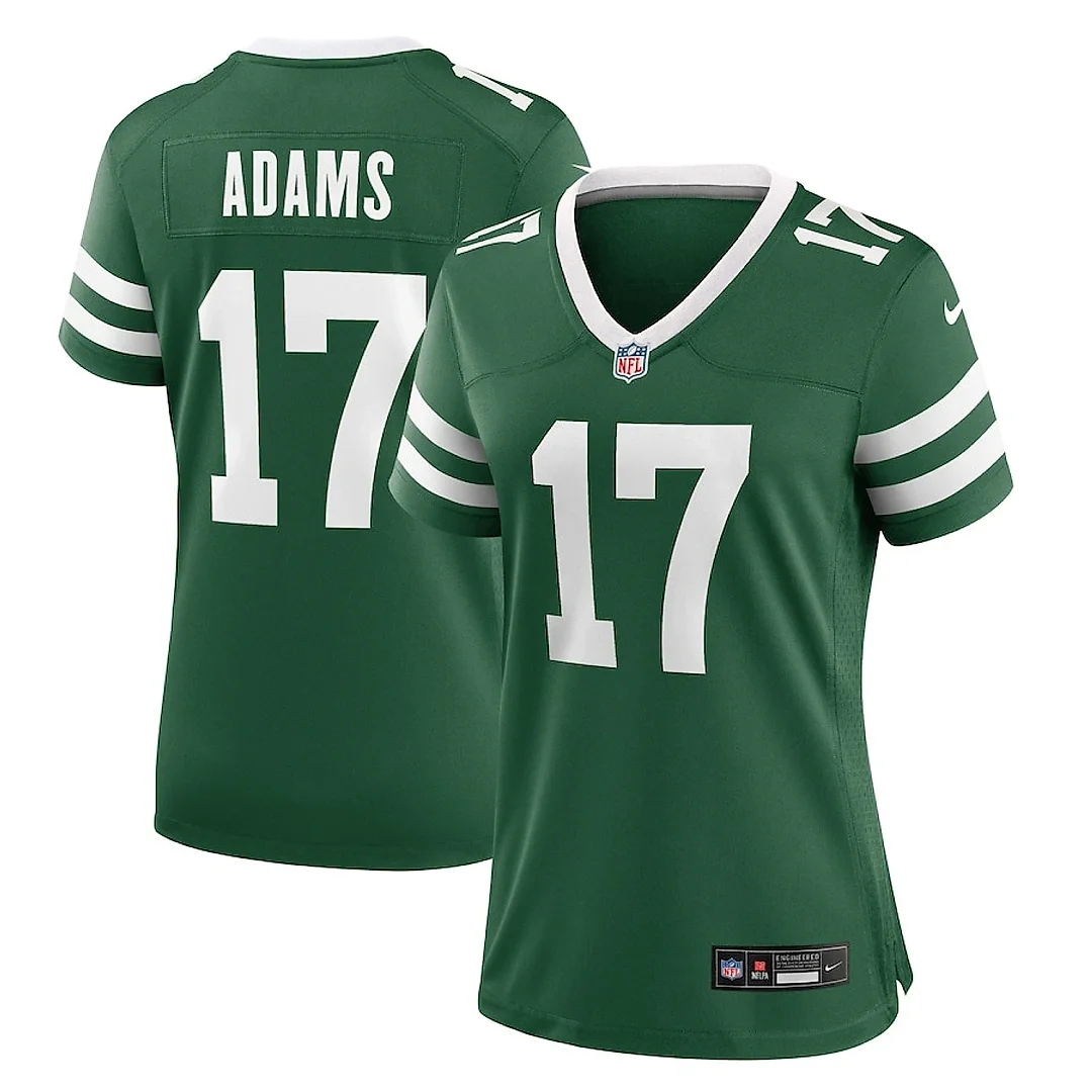 Zennovawear Davante Adams 17 New York Jets Women's Alternate Game Jersey - Legacy Green