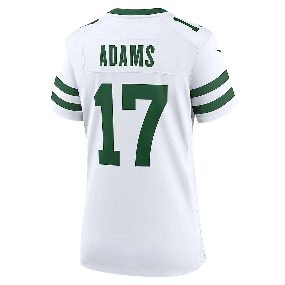 Zennovawear Davante Adams 17 New York Jets Women's Alternate Game Jersey - Legacy White