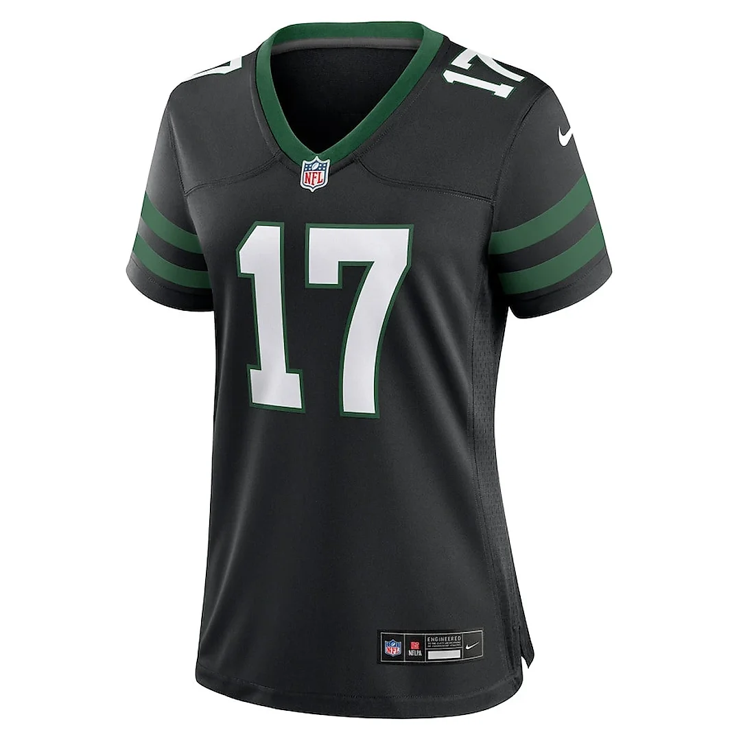 Zennovawear Davante Adams 17 New York Jets Women's Alternate Game Jersey - Legacy Black