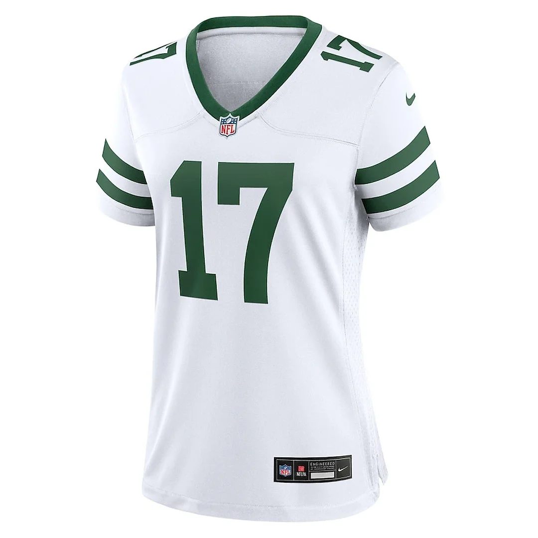 Zennovawear Davante Adams 17 New York Jets Women's Alternate Game Jersey - Legacy White