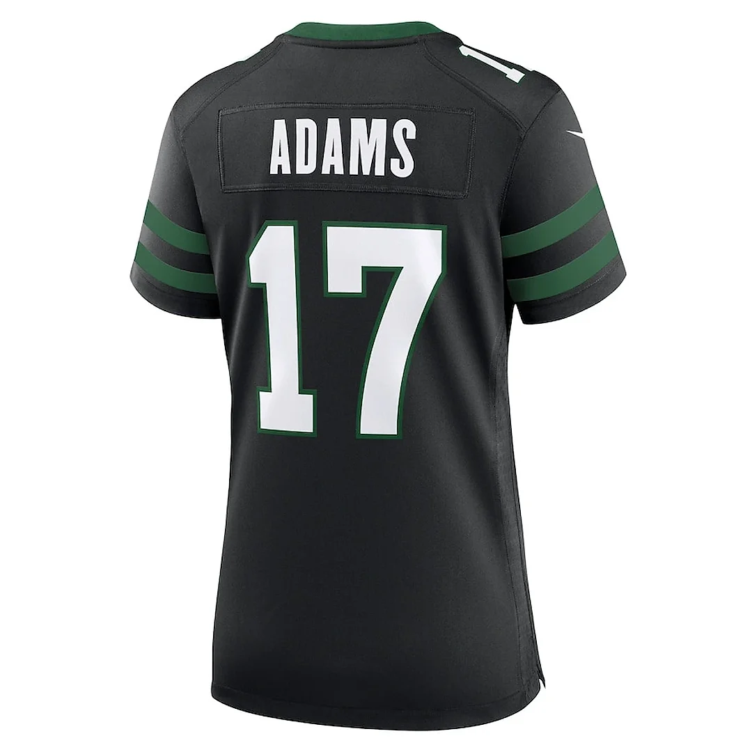 Zennovawear Davante Adams 17 New York Jets Women's Alternate Game Jersey - Legacy Black