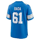 Zennovawear David Bada 61 Detroit Lions Team Game Men Jersey - Blue