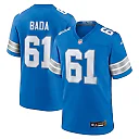 Zennovawear David Bada 61 Detroit Lions Team Game Men Jersey - Blue