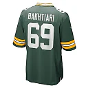 Zennovawear David Bakhtiari 69 Green Bay Packers Men Game Jersey - Green
