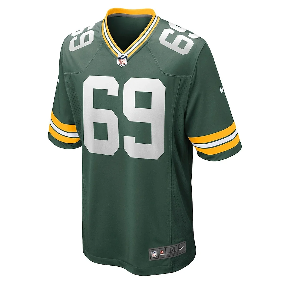 Zennovawear David Bakhtiari 69 Green Bay Packers Men Game Jersey - Green