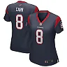 Zennovawear David Carr 8 Houston Texans Women Game Retired Jersey - Navy