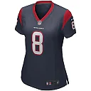 Zennovawear David Carr 8 Houston Texans Women Game Retired Jersey - Navy