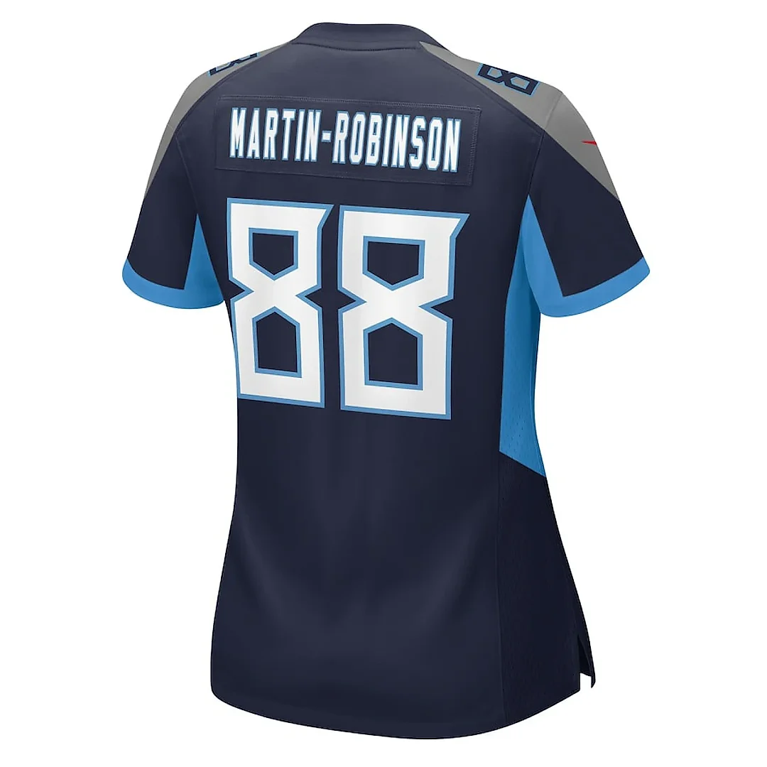 Zennovawear David Martin-Robinson 88 Tennessee Titans Women's Game Jersey - Navy