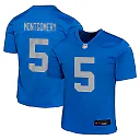 Zennovawear David Montgomery 5 Detroit Lions Alternate Game YOUTH Jersey - Blue