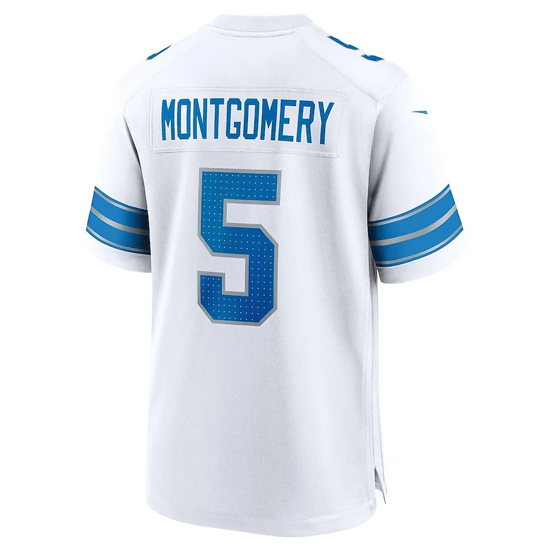 Zennovawear David Montgomery 5 Detroit Lions Game Men Jersey - White