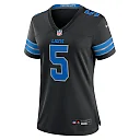 Zennovawear David Montgomery 5 Detroit Lions Women's 2nd Alternate Game Jersey - Black
