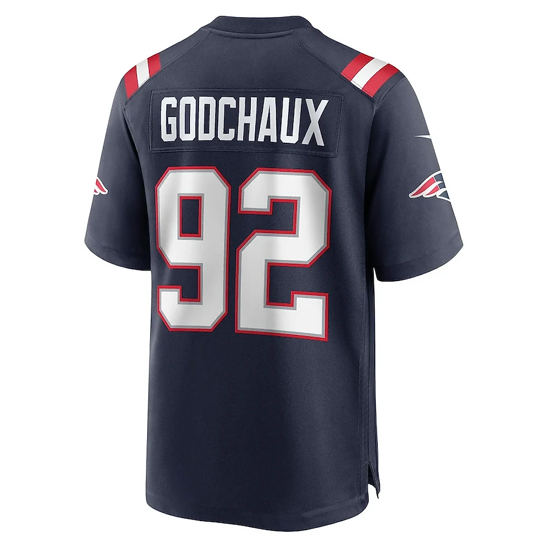 Zennovawear Davon Godchaux 92 New England Patriots Men Game Jersey - Navy