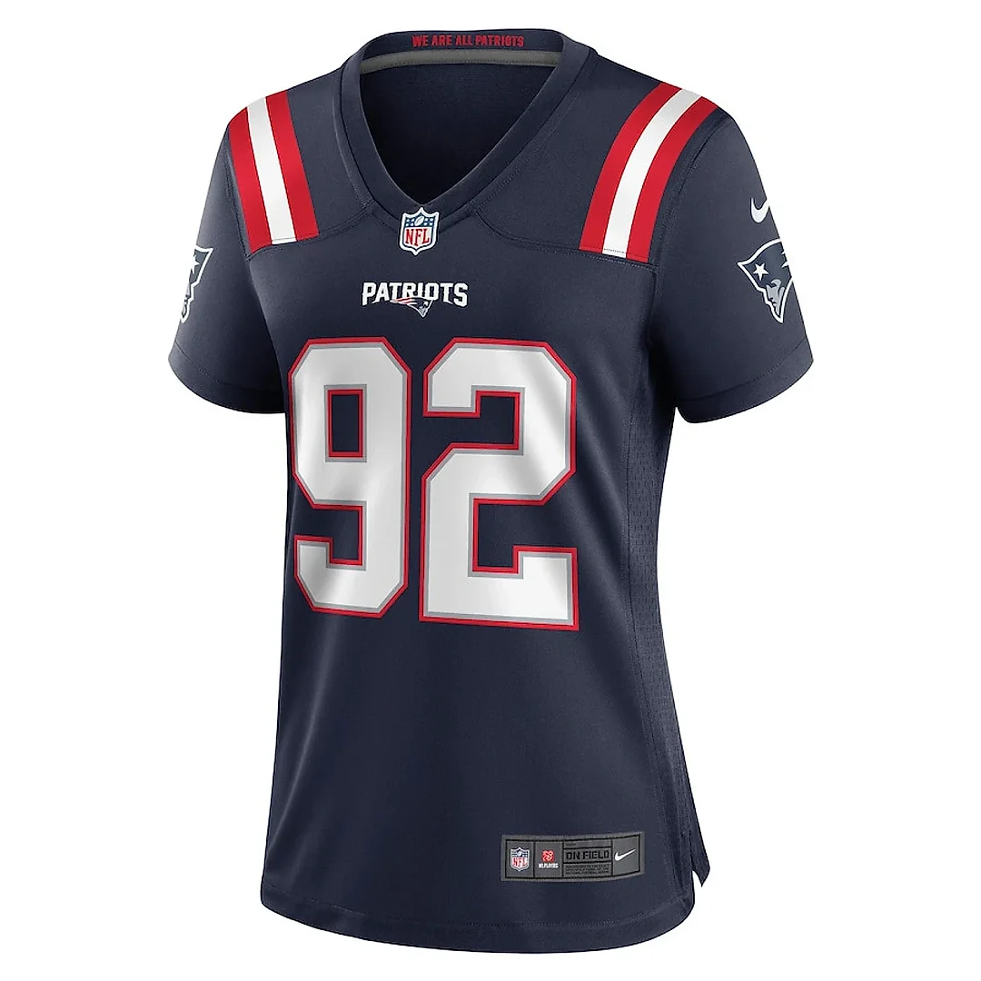 Zennovawear Davon Godchaux 92 New England Patriots Men Women Game Jersey - Navy