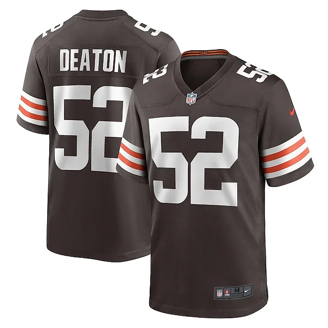 Zennovawear Dawson Deaton 52 Cleveland Browns Game Men Jersey - Brown