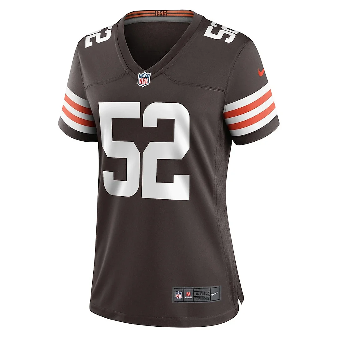 Zennovawear Dawson Deaton 52 Cleveland Browns Women's Game Jersey - Brown