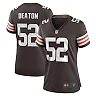 Zennovawear Dawson Deaton 52 Cleveland Browns Women's Game Jersey - Brown