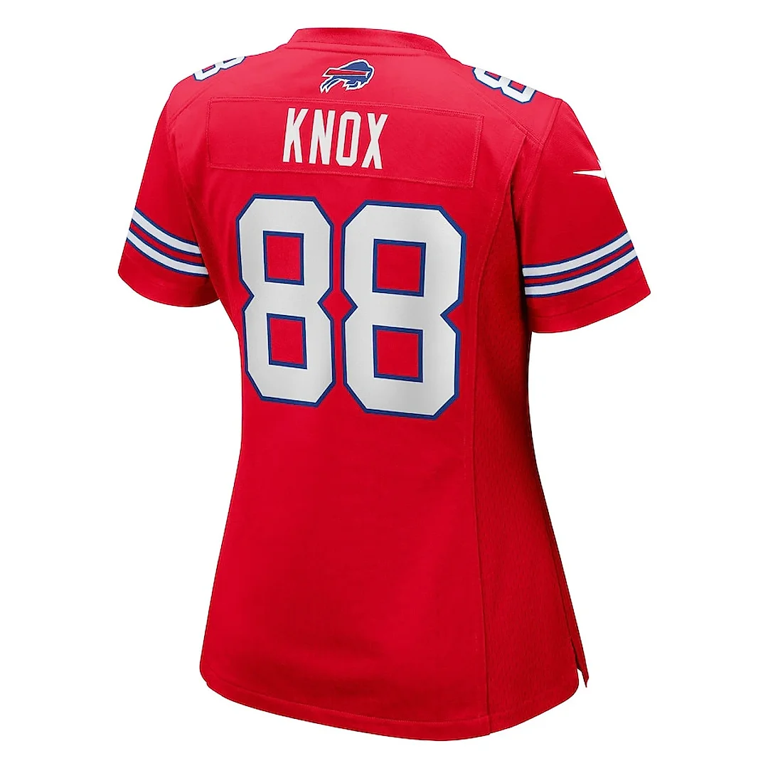 Zennovawear Dawson Knox 88 Buffalo Bills Women Game Jersey - Red