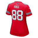 Zennovawear Dawson Knox 88 Buffalo Bills Women Game Jersey - Red