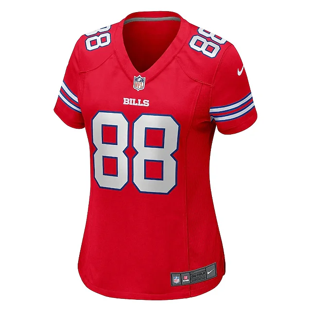 Zennovawear Dawson Knox 88 Buffalo Bills Women Game Jersey - Red