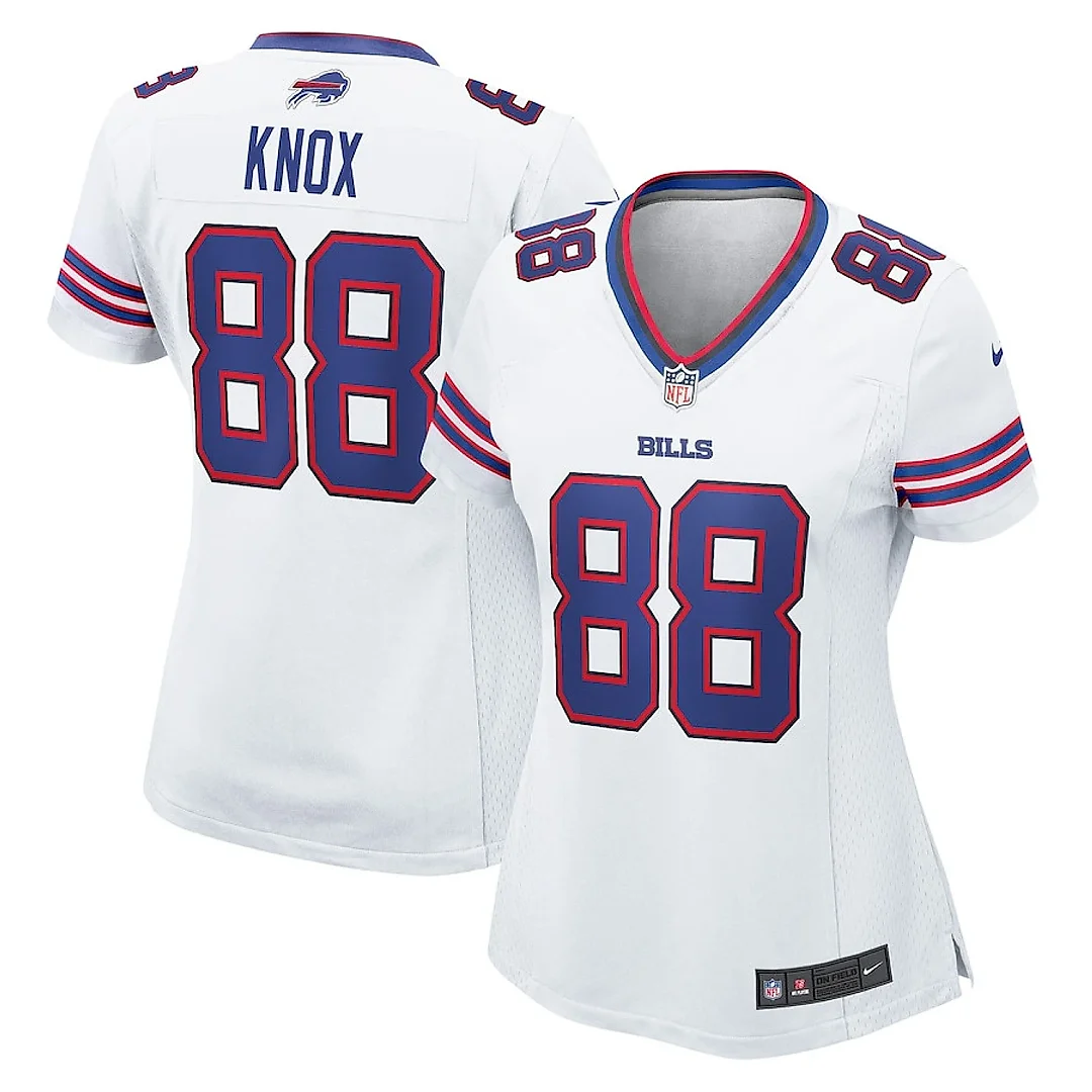 Zennovawear Dawson Knox 88 Buffalo Bills Women's Game Jersey - White