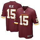 Zennovawear Dax Milne 15 Washington Football Team Men Game Jersey - Burgundy
