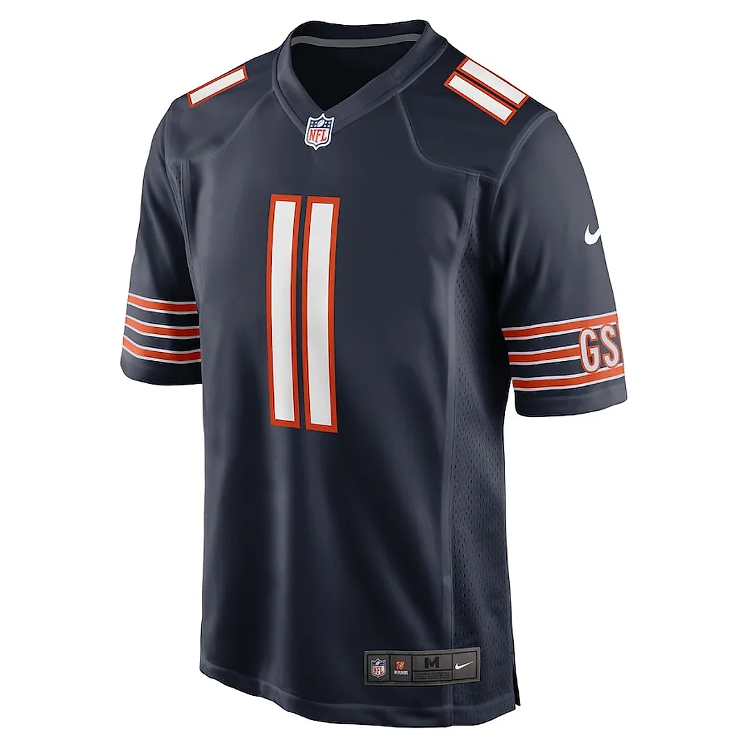 Zennovawear DeAndre Carter 11 Chicago Bears Game Men Jersey - Navy