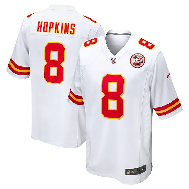 Zennovawear DeAndre Hopkins 8 Kansas City Chiefs Player Game Men Jersey - White