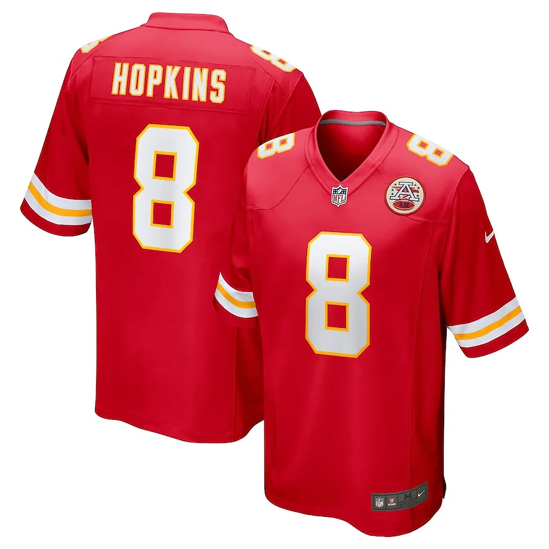 Zennovawear DeAndre Hopkins 8 Kansas City Chiefs Player Game Men Jersey - Red