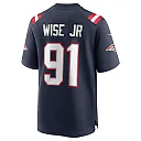 Zennovawear Deatrich Wise Jr. 91 New England Patriots Men Game Jersey - Navy
