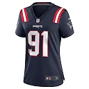 Zennovawear Deatrich Wise Jr. 91 New England Patriots Women Game Jersey - Navy