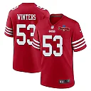 Zennovawear Dee Winters 53 San Francisco 49ers NFC Champions Patch Game Men Jersey - Scarlet