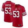 Zennovawear Dee Winters 53 San Francisco 49ers NFC Champions Patch Game Men Jersey - Scarlet