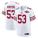 Zennovawear Dee Winters 53 San Francisco 49ers NFC Champions Patch Game Men Jersey - White