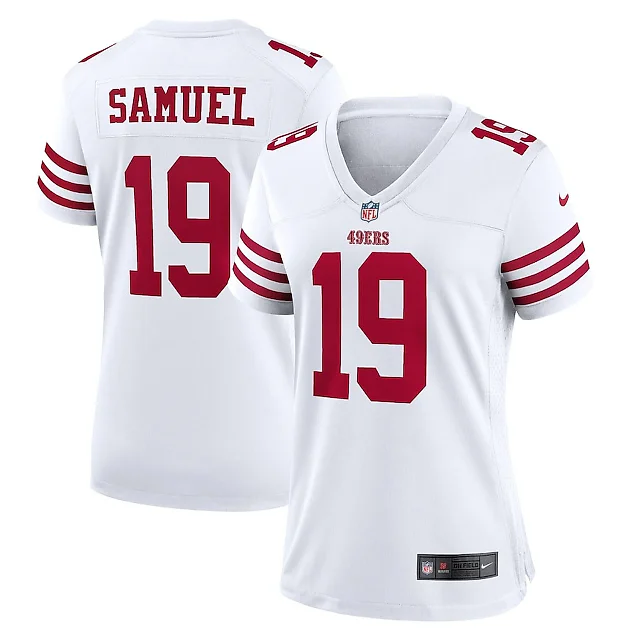Zennovawear Deebo Samuel 19 San Francisco 49ers Women Jersey - White