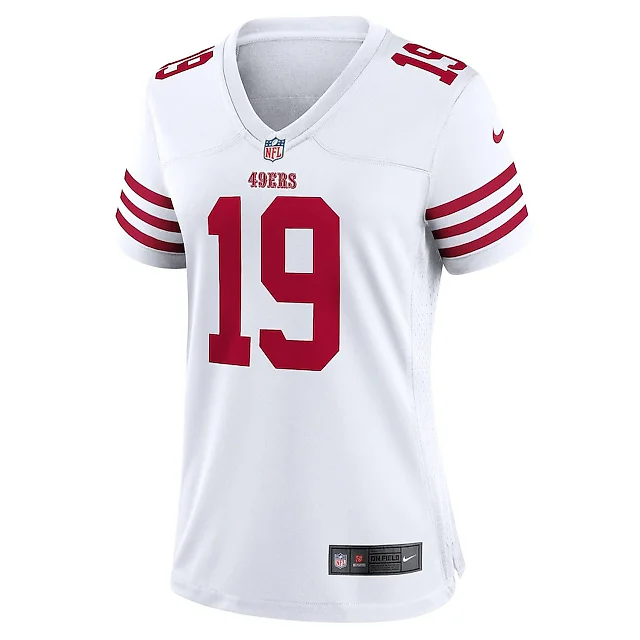 Zennovawear Deebo Samuel 19 San Francisco 49ers Women Jersey - White