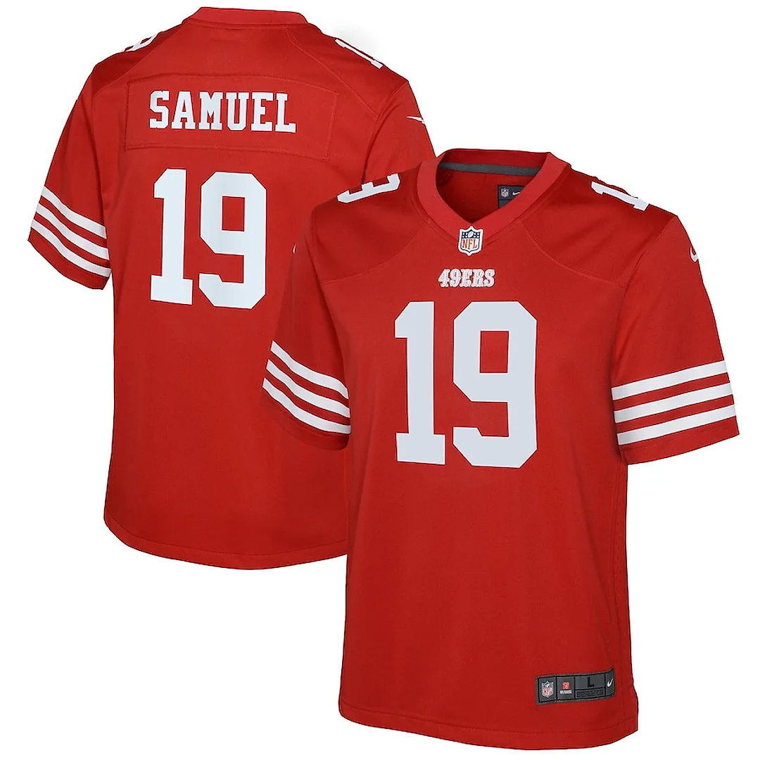 Zennovawear Deebo Samuel 19 San Francisco 49ers YOUTH Game Jersey - Scarlet
