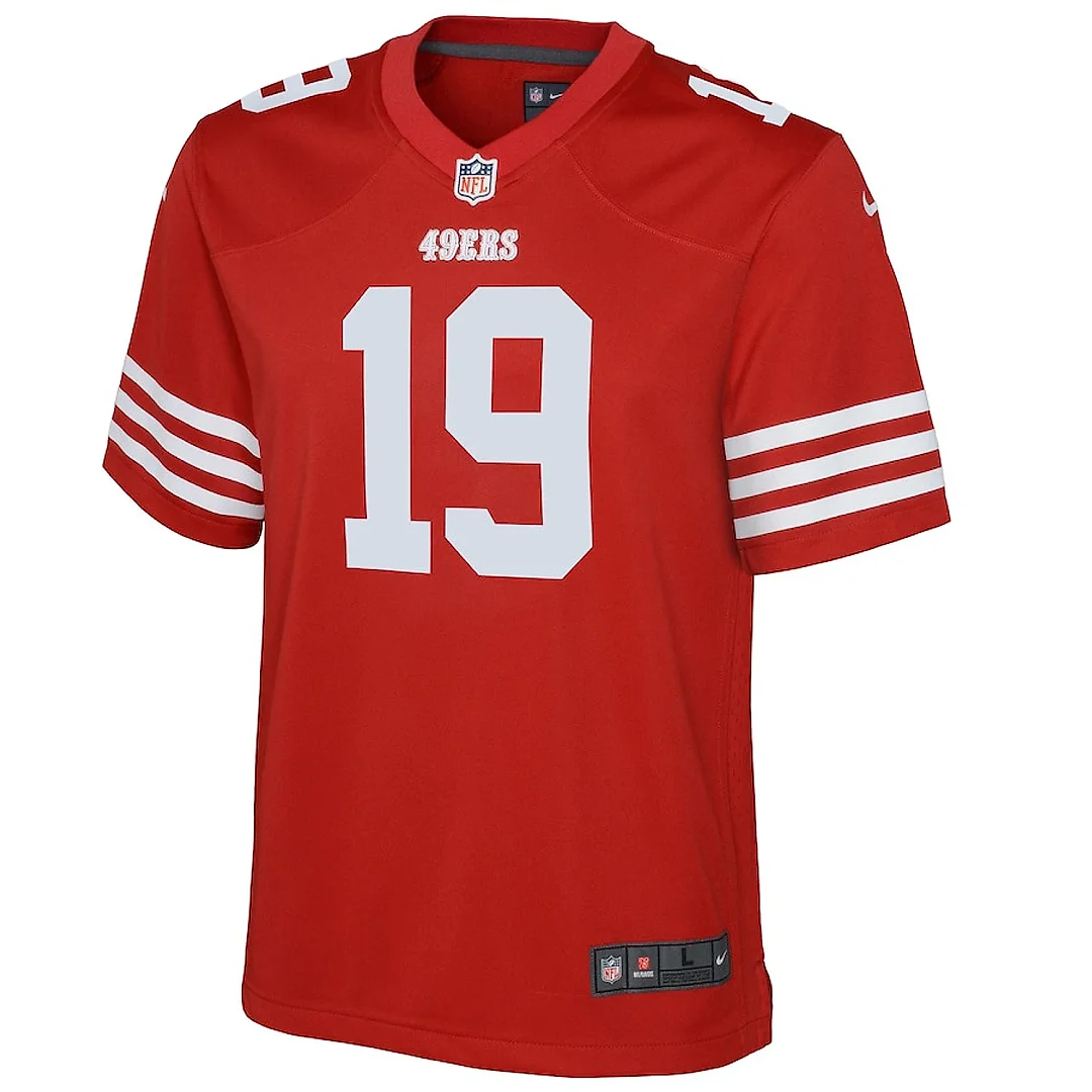 Zennovawear Deebo Samuel 19 San Francisco 49ers YOUTH Game Jersey - Scarlet