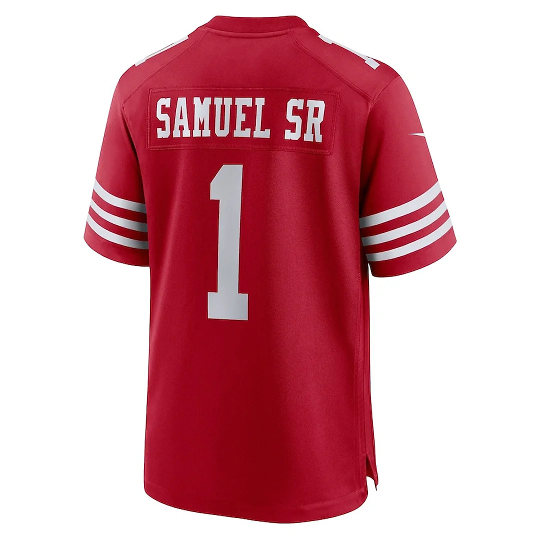 Zennovawear Deebo Samuel Sr 1 San Francisco 49ers Game Men Jersey - Scarlet