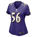 Zennovawear Deion Jennings 56 Baltimore Ravens Women's Game Jersey - Purple