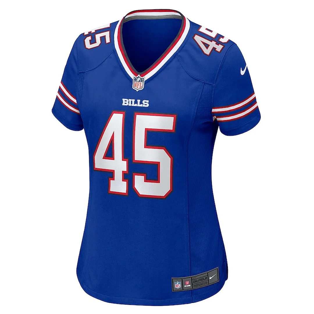 Zennovawear Deion Jones 45 Buffalo Bills Women's Game Jersey - Royal