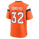 Zennovawear Delarrin Turner-Yell 32 Denver Broncos Team Game Men Jersey - Orange