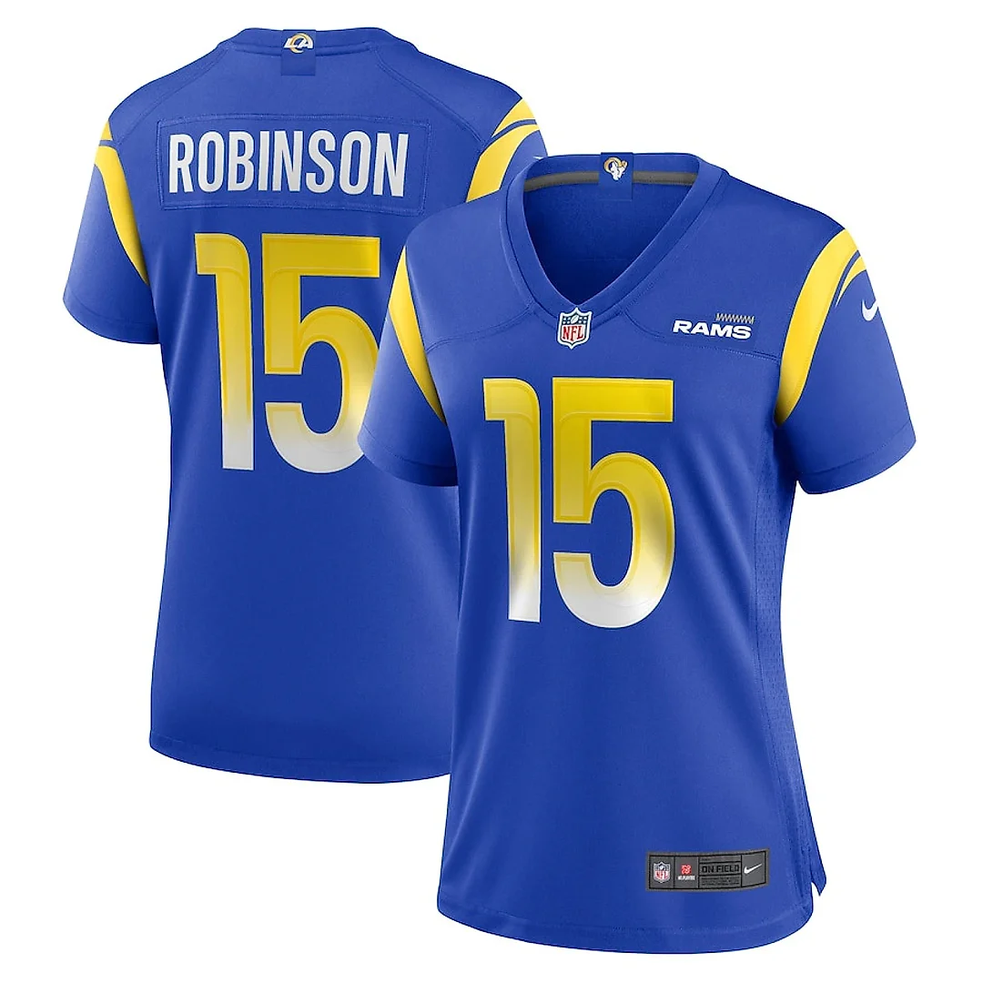 Zennovawear Demarcus Robinson 15 Los Angeles Rams Women's Game Jersey - Royal