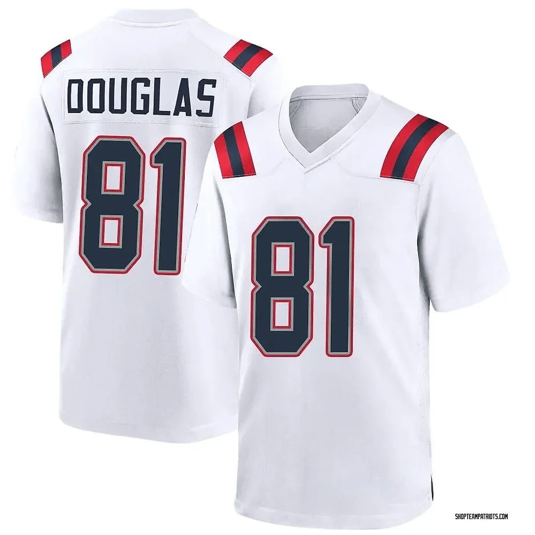 Zennovawear Demario Douglas 81 New England Patriots Game Men Jersey - White